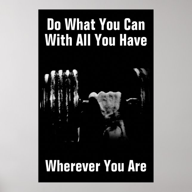 Do What You Can Bodybuilding Training Poster (Front)