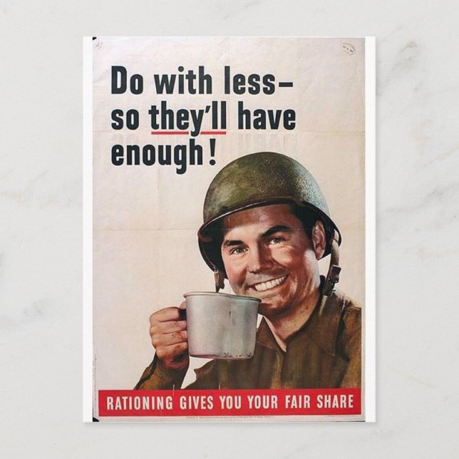 Do With Less! Postcard (Front)