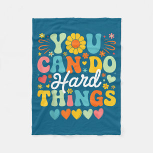 Do Women Groovy Test Day Teacher Can Fleece Blanket