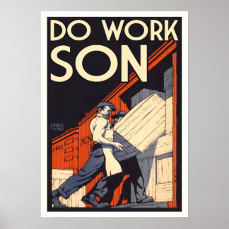 do work son poster