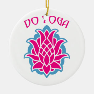 Do yoga ceramic ornament