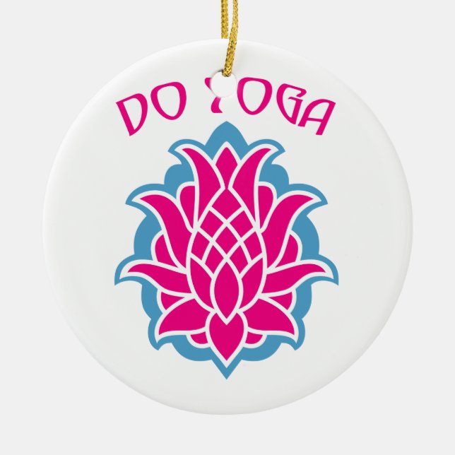 Do yoga ceramic ornament (Front)