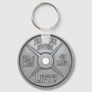 Do You Even Lift - Barbell Plate Keychain