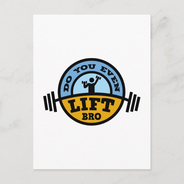Do You Even Lift Bro ? Postcard (Front)