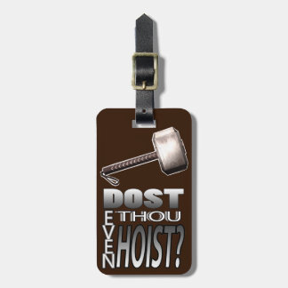 Do you even lift? luggage tag