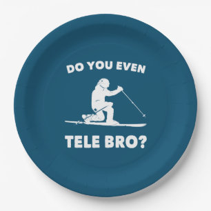 Do You Even Tele Bro? Paper Plate