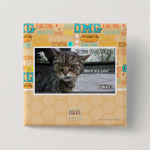 Do you feel lucky? 2 inch square button
