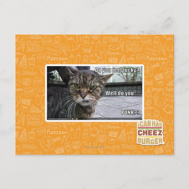 Do you feel lucky? postcard (Front)