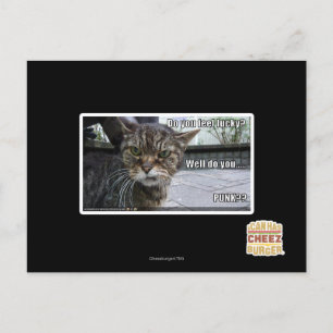 Do you feel lucky? postcard