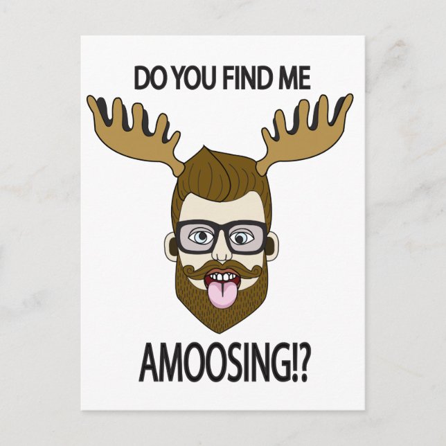 Do you fine me amoosing!? postcard (Front)