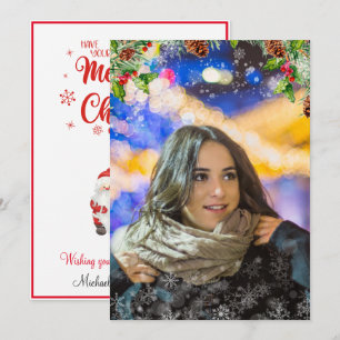 Do You Have A Great Photo? Use Christmas Overlay Holiday Card