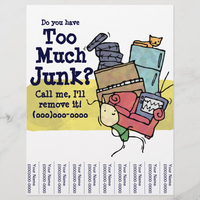 Do you have Too Much Junk? Flyer (Front)