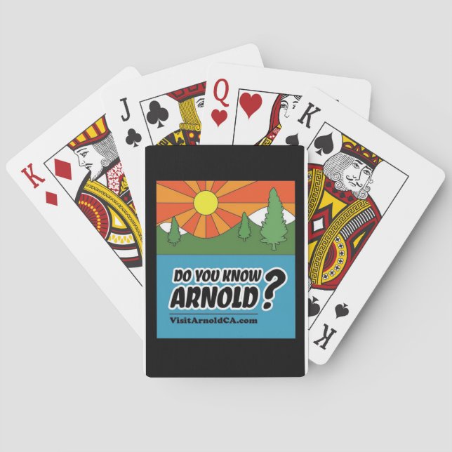 Do You Know Arnold? VisitArnoldCA Playing Cards (Back)