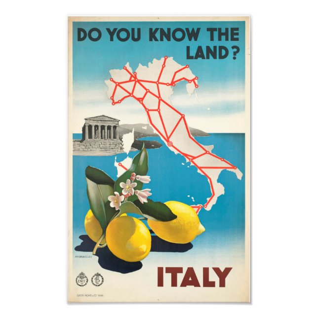 Do You Know The Land? Italy Photo Print (Front)