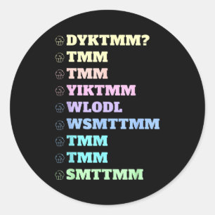 Do You Know The Muffin Man Dyktmm Nostalgia Funny  Classic Round Sticker