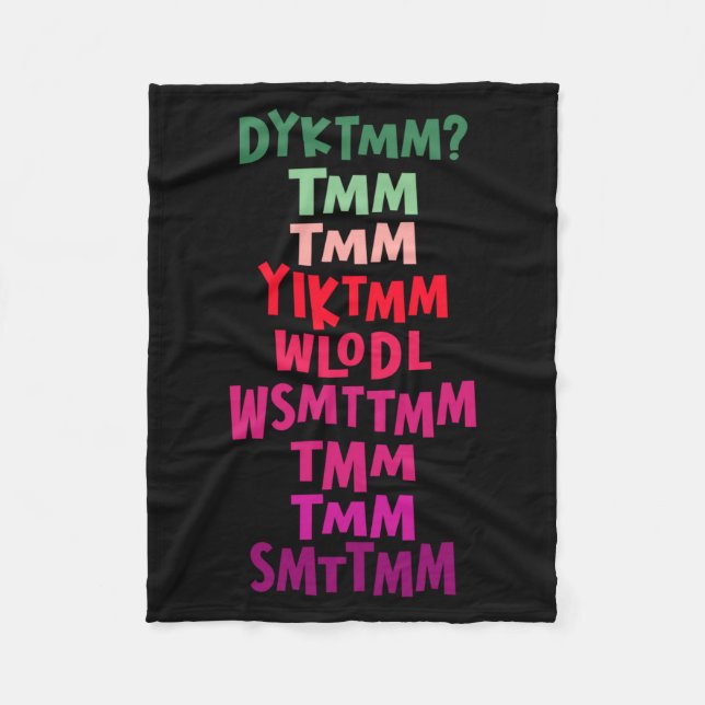 Do You Know The Muffin Man Dyktmm Nostalgia Funny  Fleece Blanket (Front)