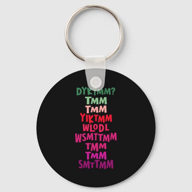 Do You Know The Muffin Man Dyktmm Nostalgia Funny  Keychain (Front)
