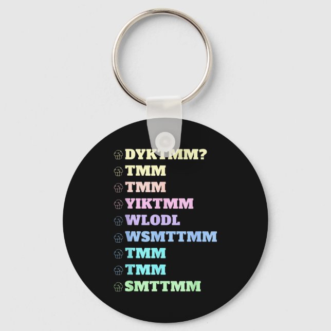Do You Know The Muffin Man Dyktmm Nostalgia Funny  Keychain (Front)