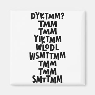 Do You Know The Muffin Man Dyktmm Nostalgia Funny  Magnet
