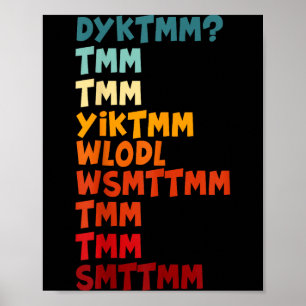 Do You Know The Muffin Man Dyktmm Nostalgia Funny Poster