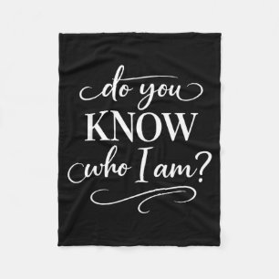 Do You Know Who I Am African Heritage Pride Black Fleece Blanket
