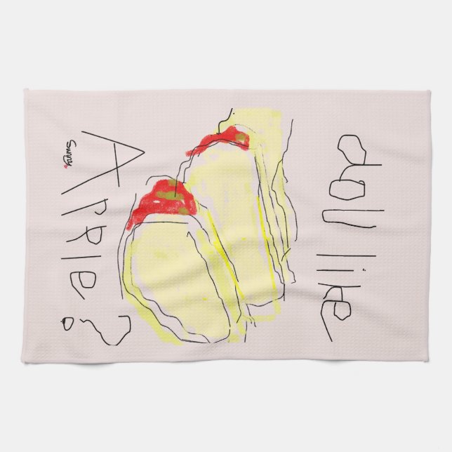 Do you like apple? kitchen towel (Horizontal)
