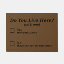 Do You Live Here? Doormat