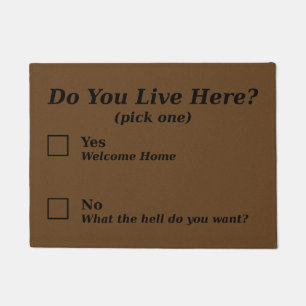 Do You Live Here? Doormat