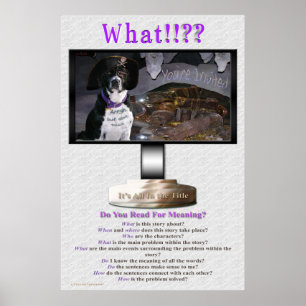 Do You Read For Meaning Poster