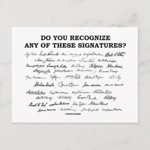 Do You Recognize Any Of These Signatures? Postcard