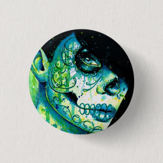 Do You Remember? Sugar Skull Girl 1 Inch Round Button