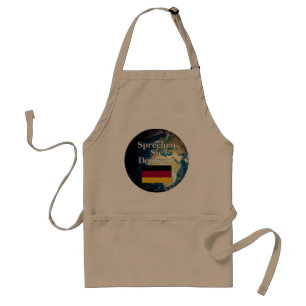 Do you speak German? in German. Flag & Earth Standard Apron