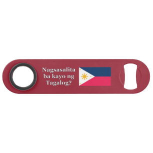 Do you speak Tagalog? in Tagalog. Flag wf Bar Key
