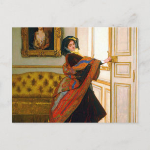 Do you want to go out with me by Alfred Stevens Postcard