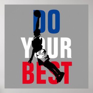 Do Your Best Basketball Inspirational Poster