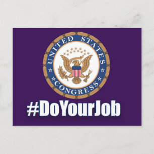 Do Your Job Congress Postcard