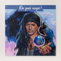 Do your magic ! - original fantasy character jigsaw puzzle