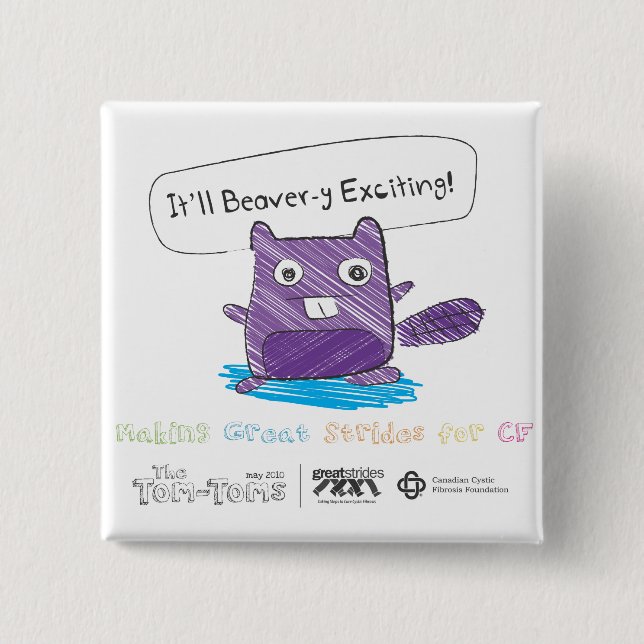 Do Your Part to Find a Cure! 2 Inch Square Button (Front)