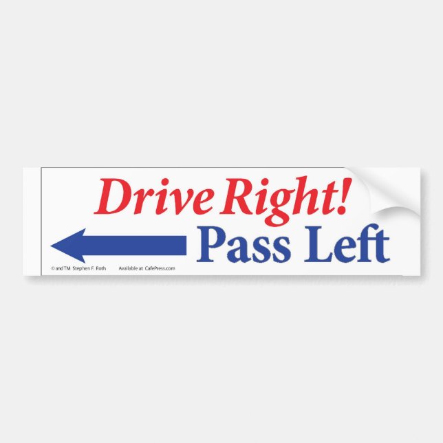 Do Your Part to Relieve Congestion! Bumper Sticker (Front)