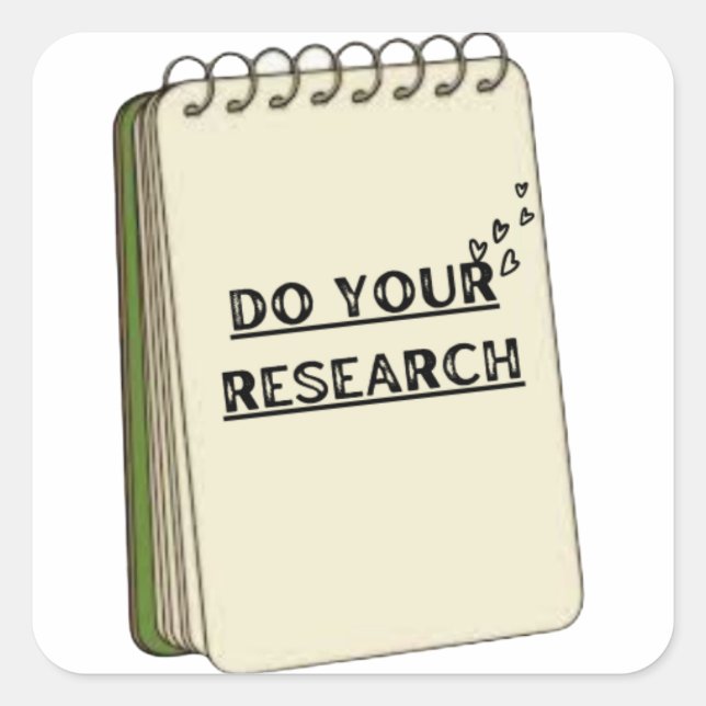 "Do Your Research" Stickers (Front)