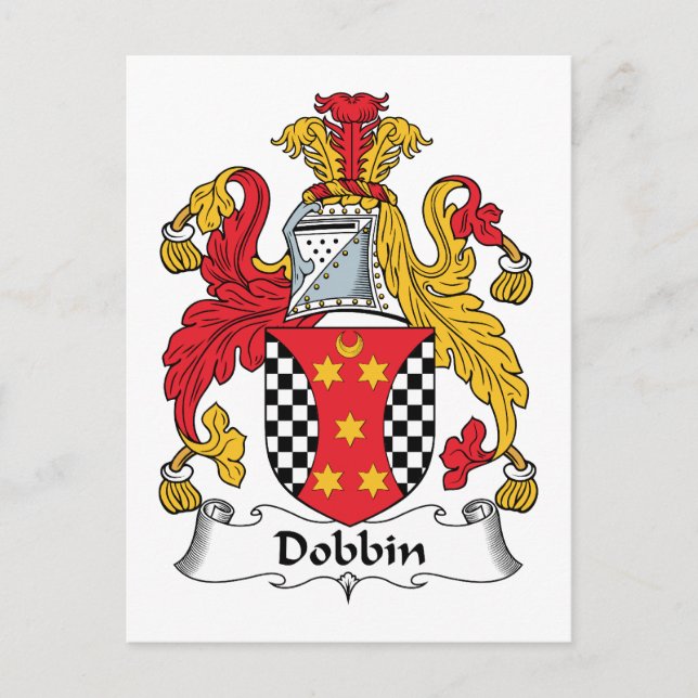 Dobbin Family Crest Postcard (Front)