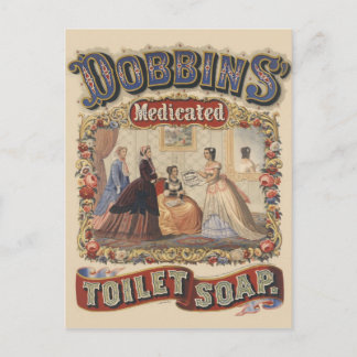 Dobbins' medicated toilet soap Advertisement Postcard