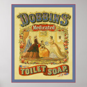 Dobbins Soap Toilette Médicé ~ Vintage Ad Poster