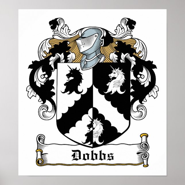 Dobbs Family Crest Poster (Front)