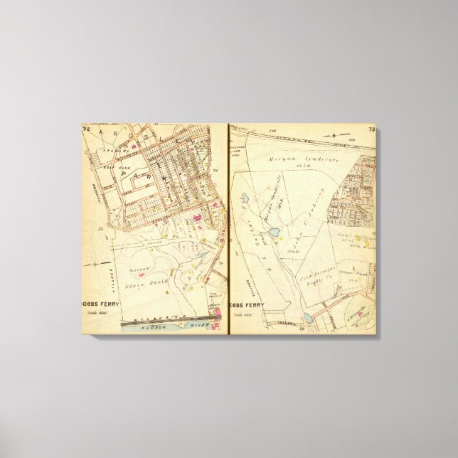 Dobbs Ferry, New York 2 Canvas Print (Front)