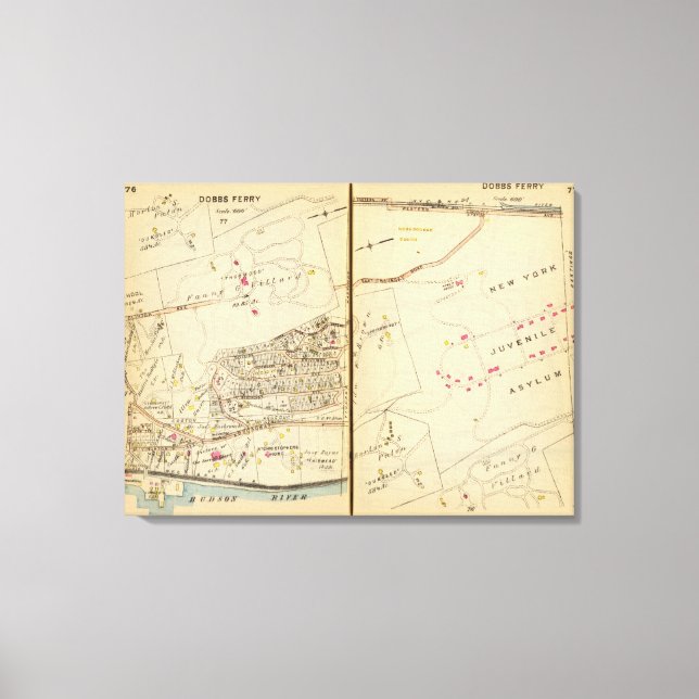 Dobbs Ferry, New York 3 Canvas Print (Front)