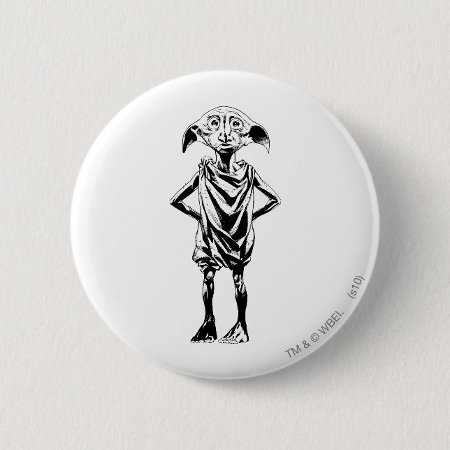 Dobby 2 2 inch round button (Front)