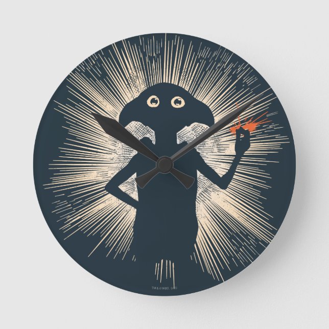 Dobby Casting Magic Round Clock (Front)