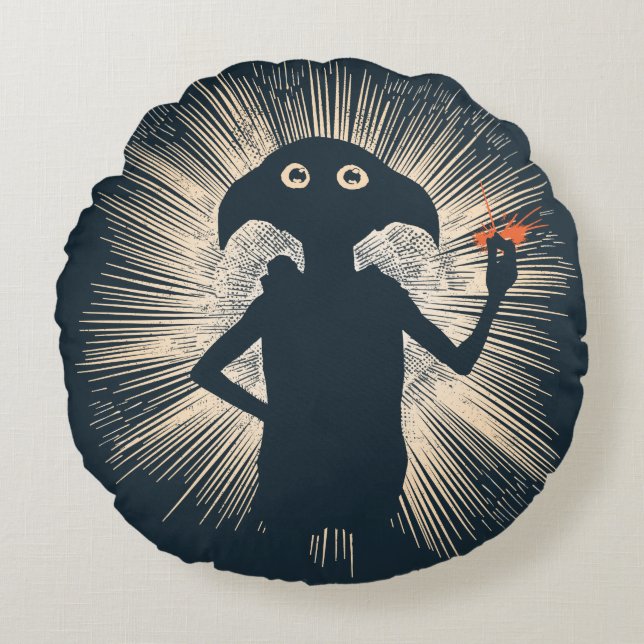 Dobby Casting Magic Round Pillow (Front)