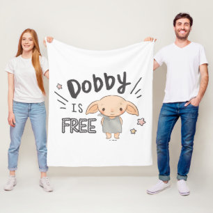 Dobby Is Free Fleece Blanket